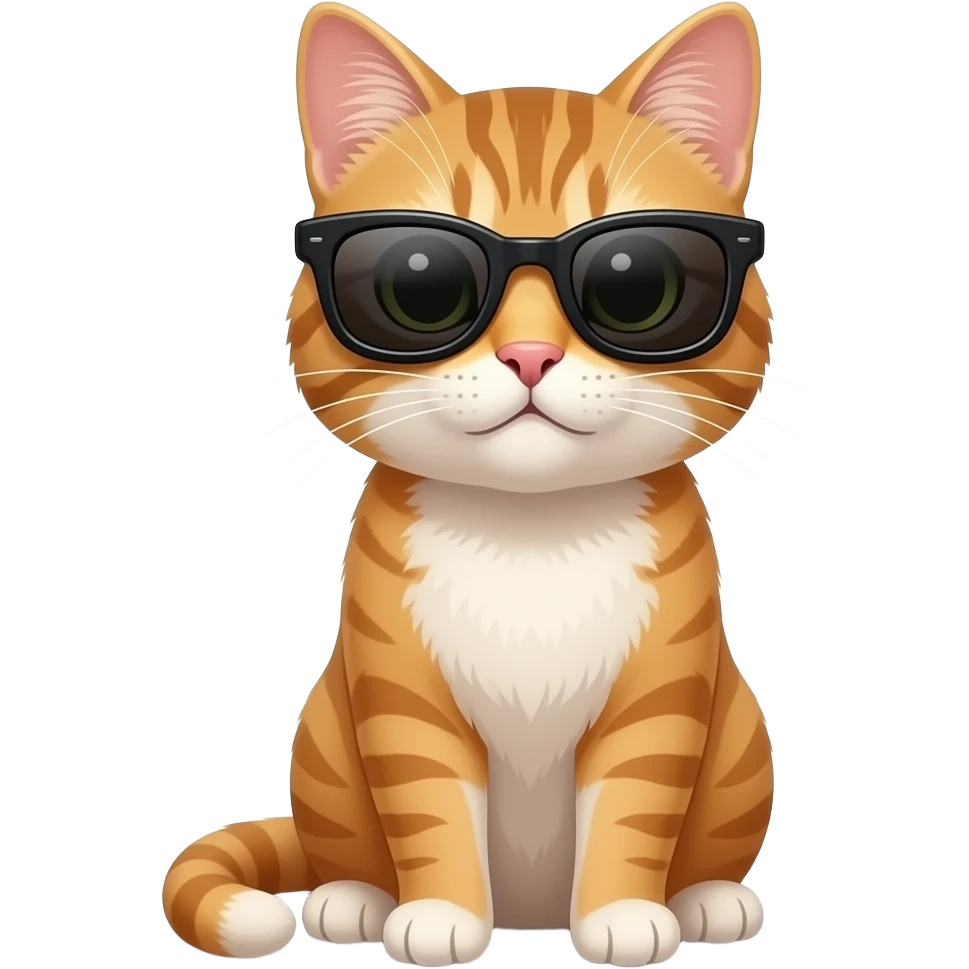 Cat wearing sunglasses emoji