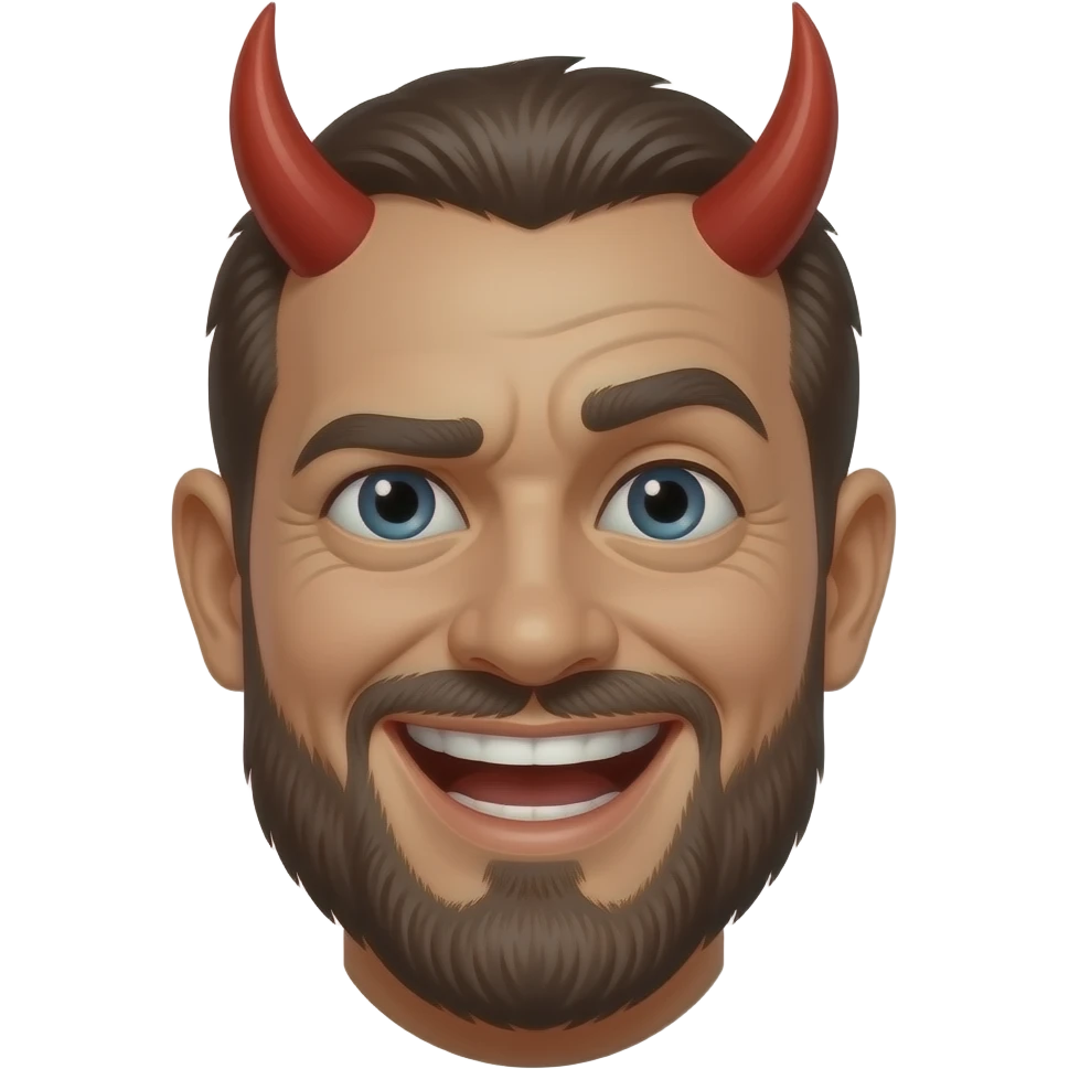 Devil chuckling emoji