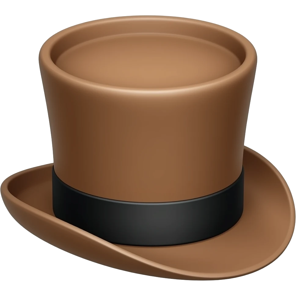 Sombrero volteao emoji