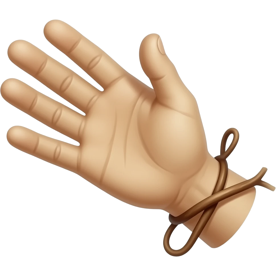 Crucified hand emoji