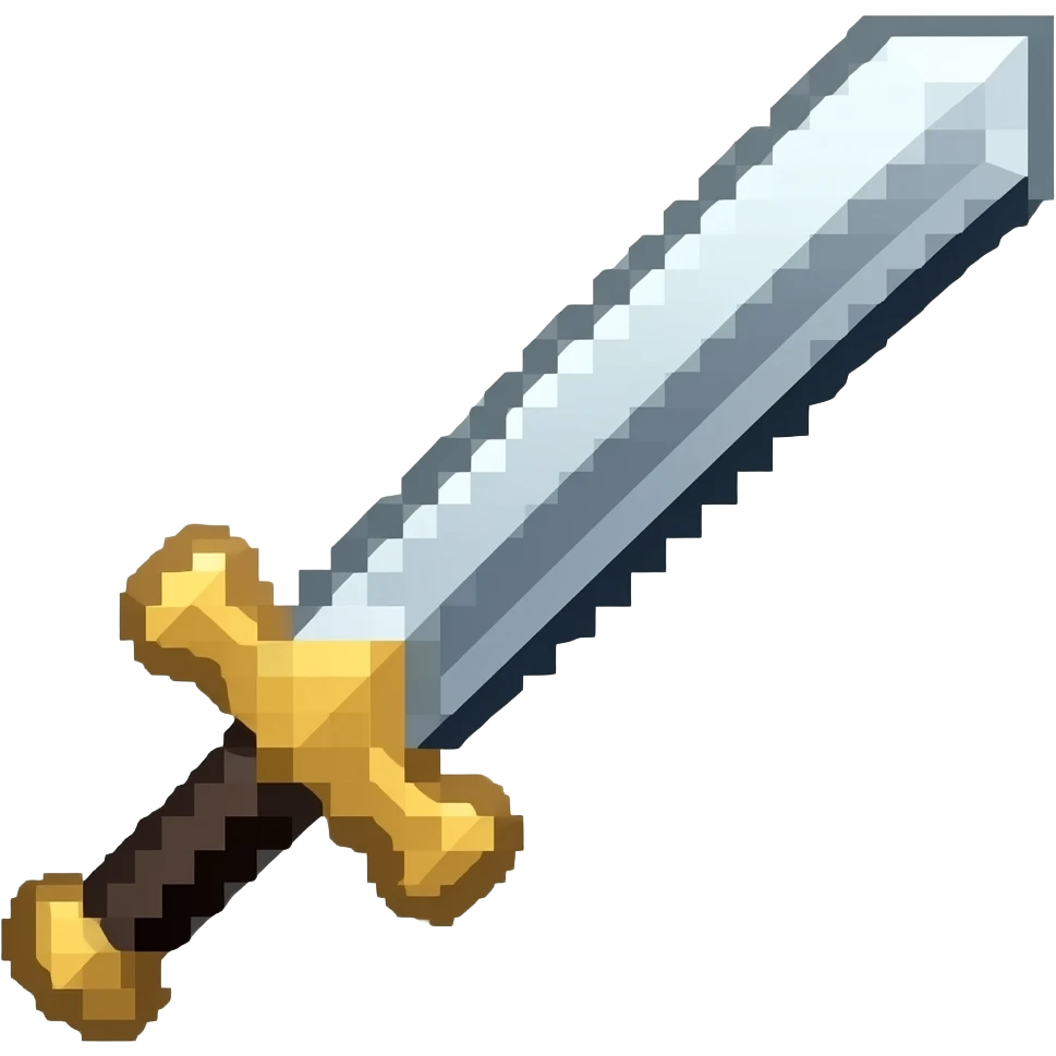 pixelated sword icon emoji
