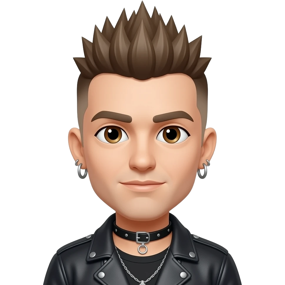 Punk with mohawk emoji