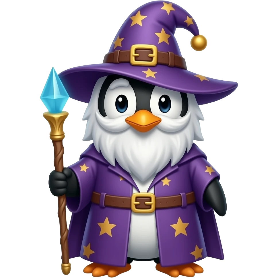 Penguin Wizard emoji