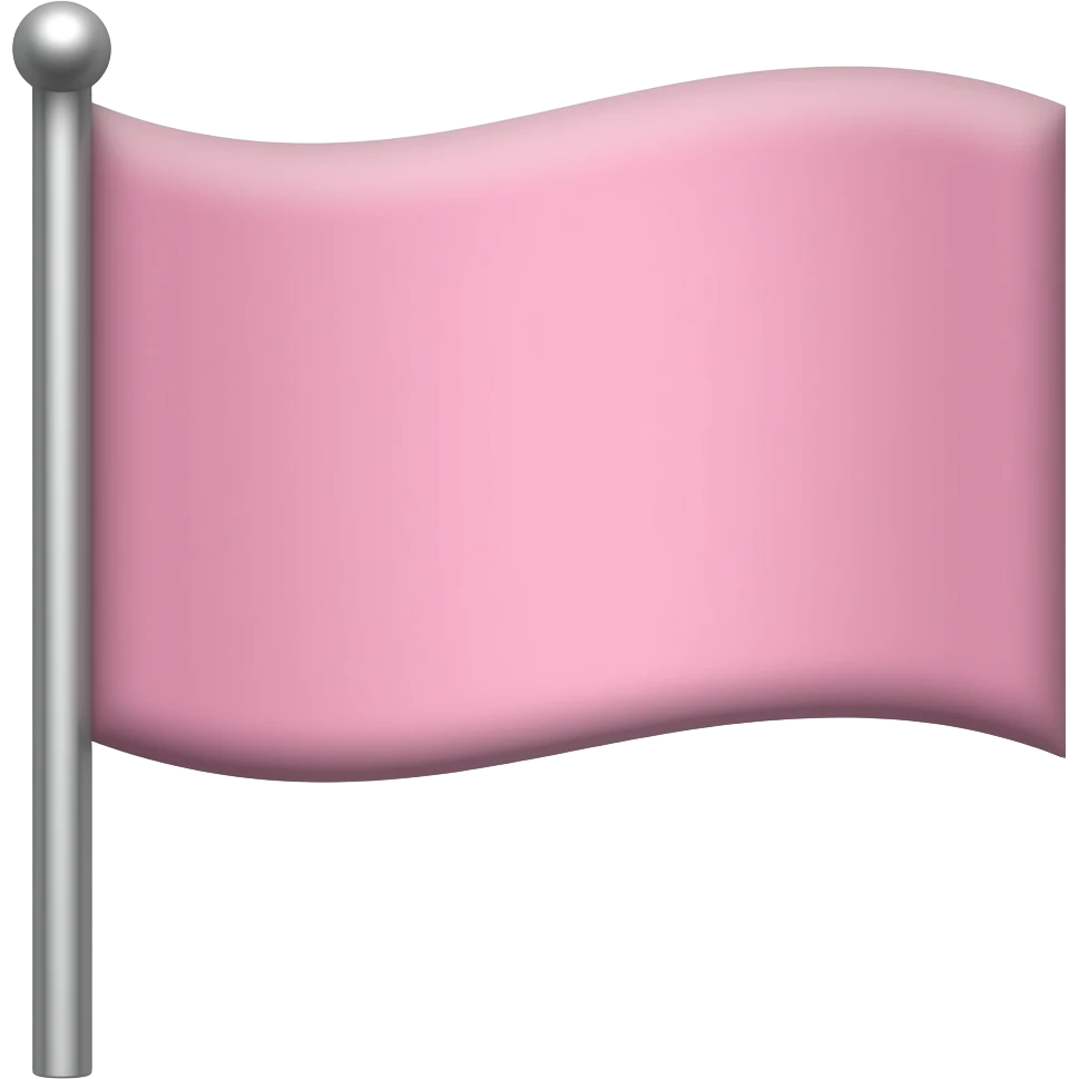 Pink flag emoji