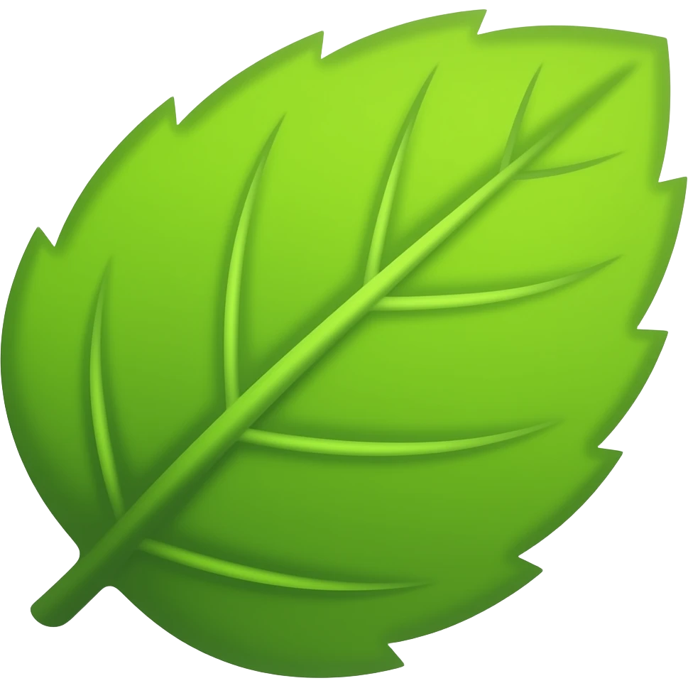 Mint leaf emoji