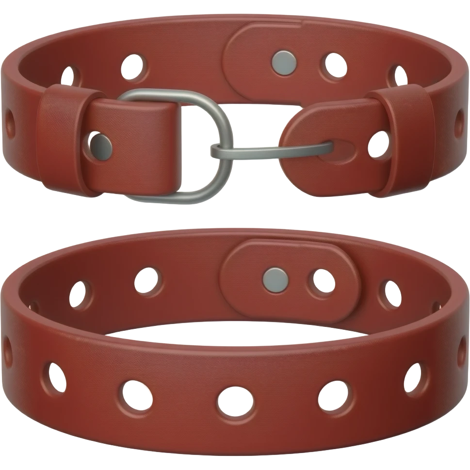 Zwei rote Lederarmbänder bdsm emoji
