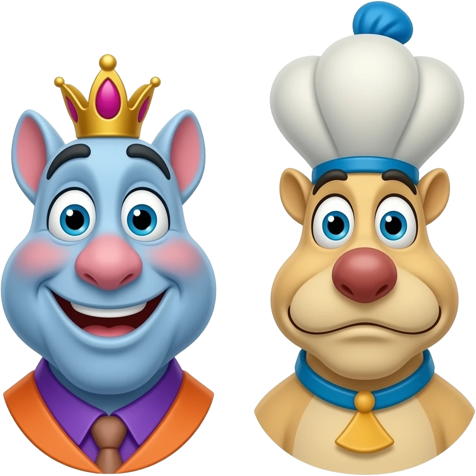Cogsworth & Lumiere emoji