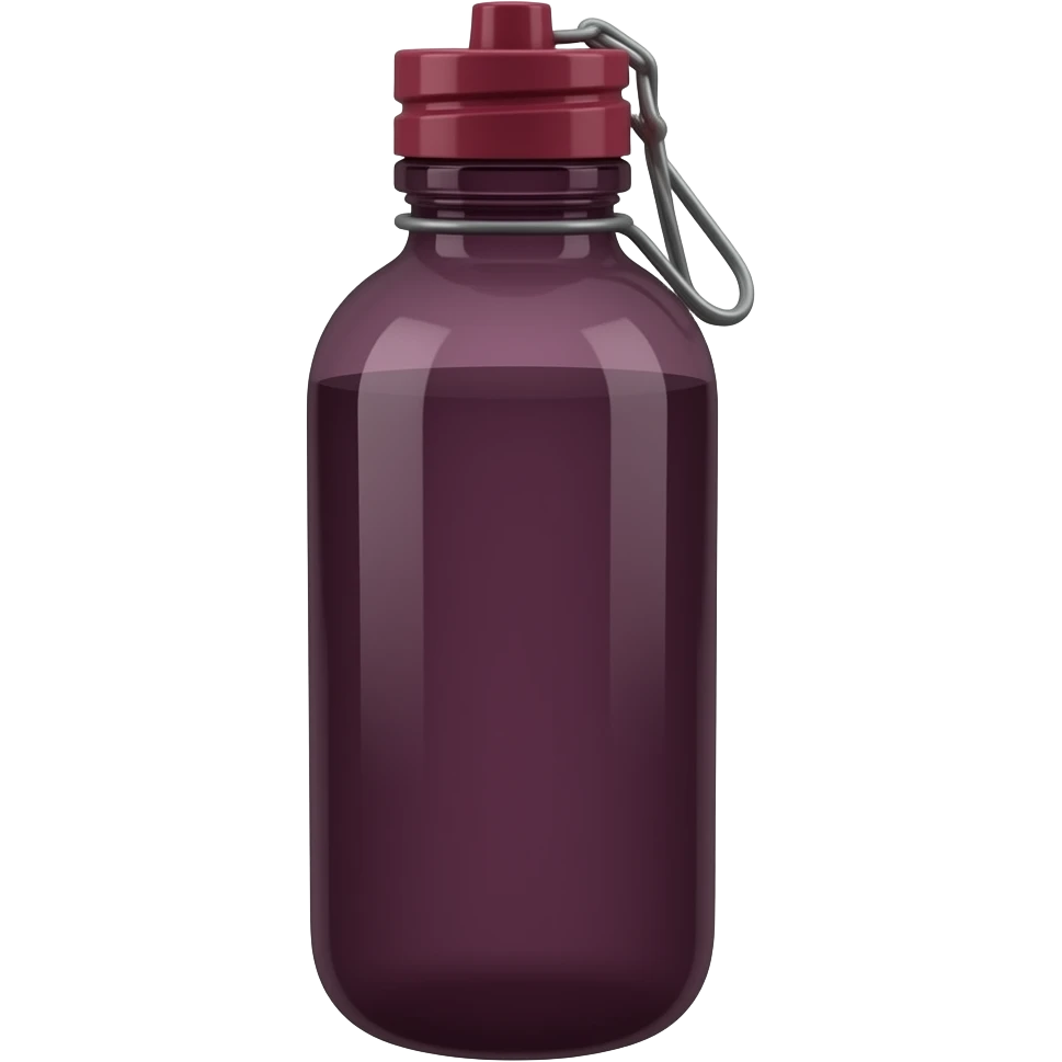 water bottle dark burgundy emoji