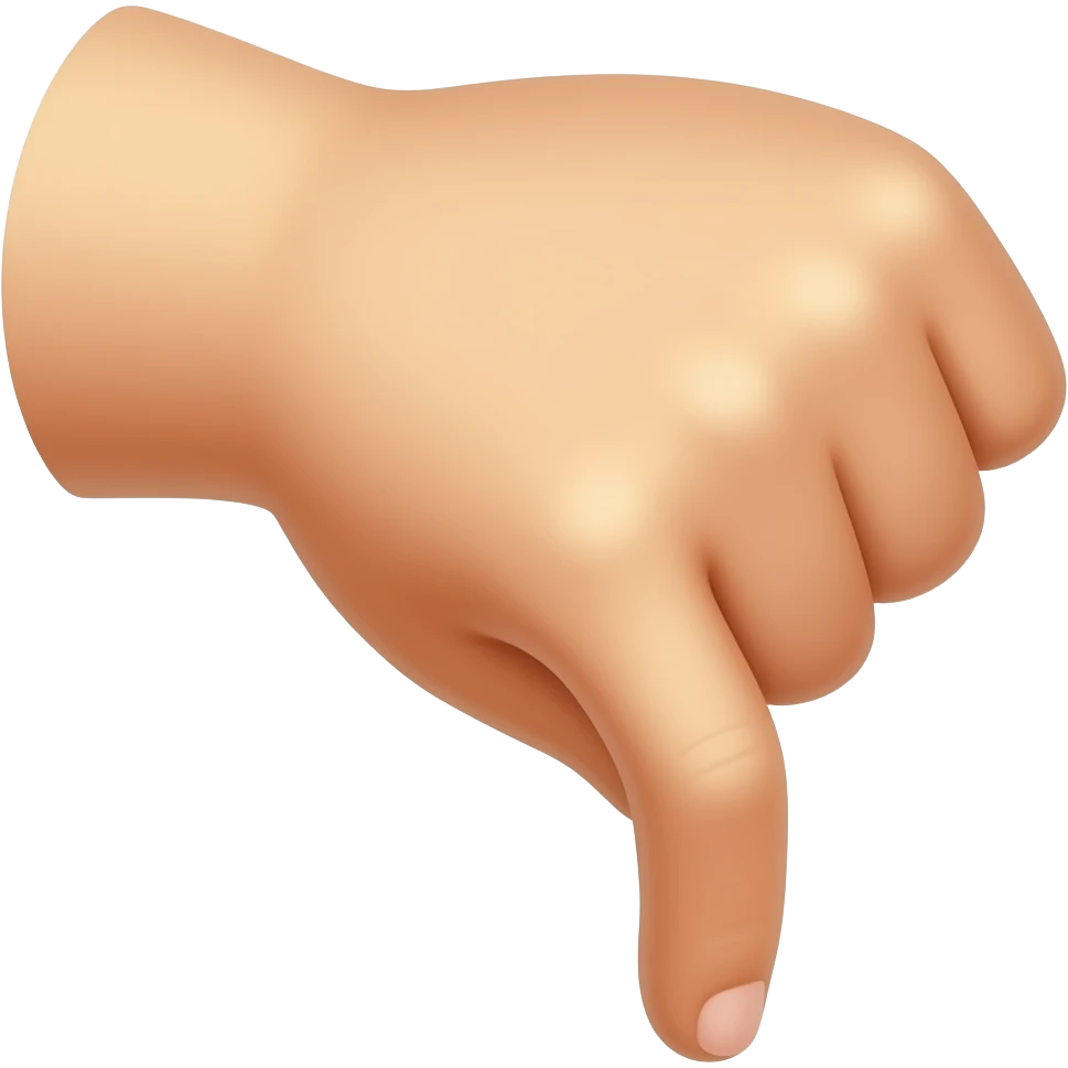 FINGER DOWN emoji