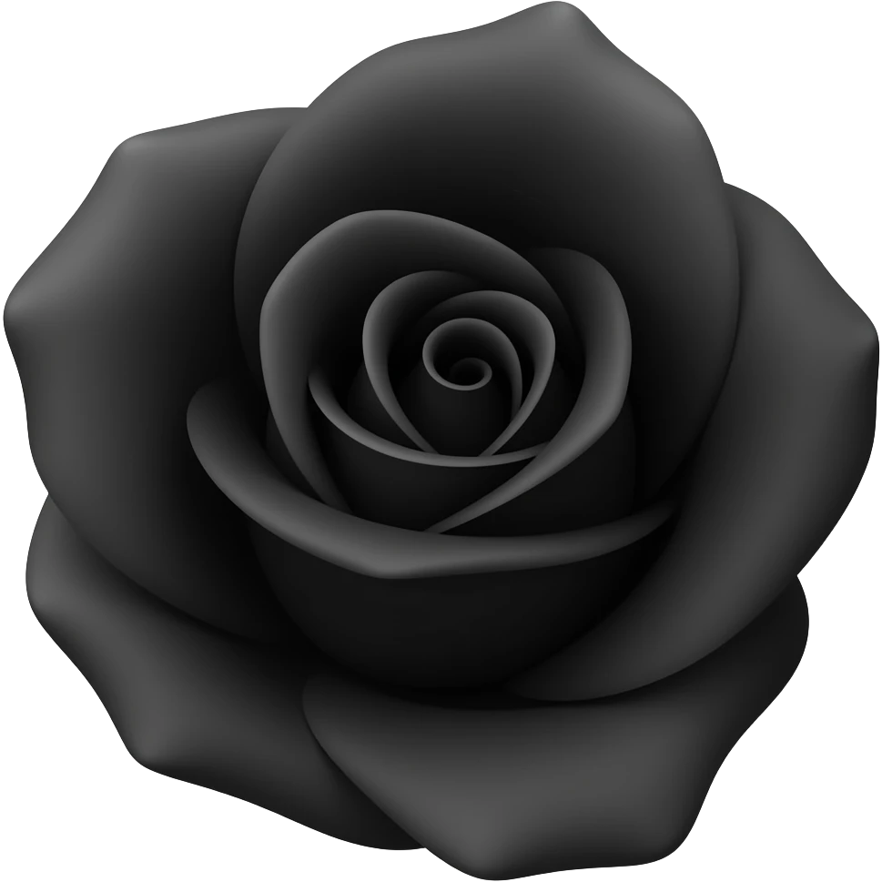 black rose emoji