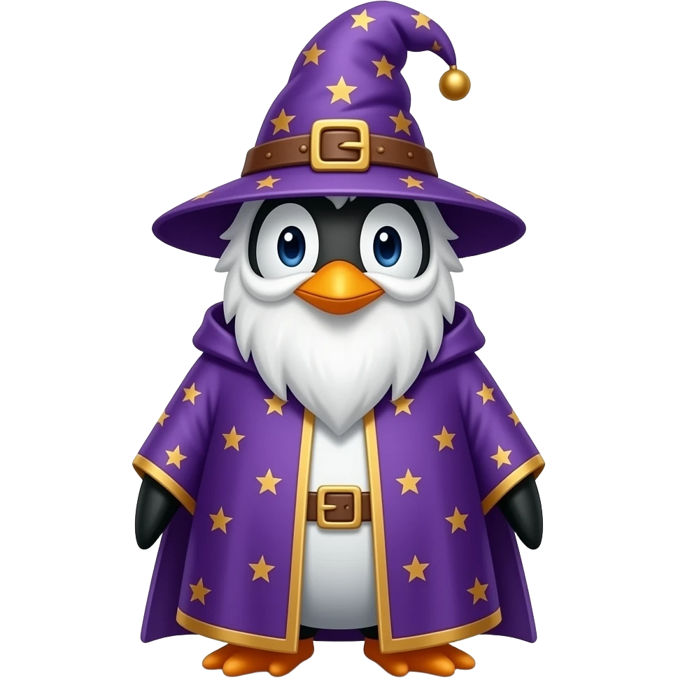 Penguin Wizard emoji