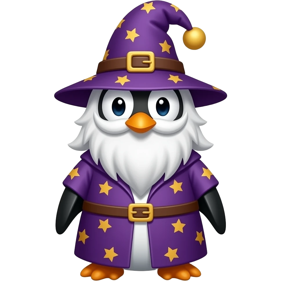 Penguin Wizard emoji