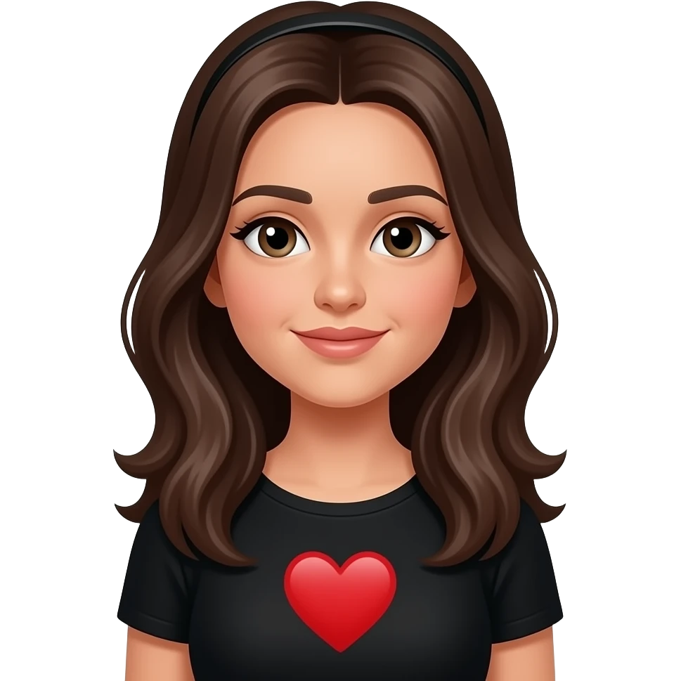 غير لبس البنت الى اسود ، والقلب الى احمر ، واضف اسم زينب و حسين emoji