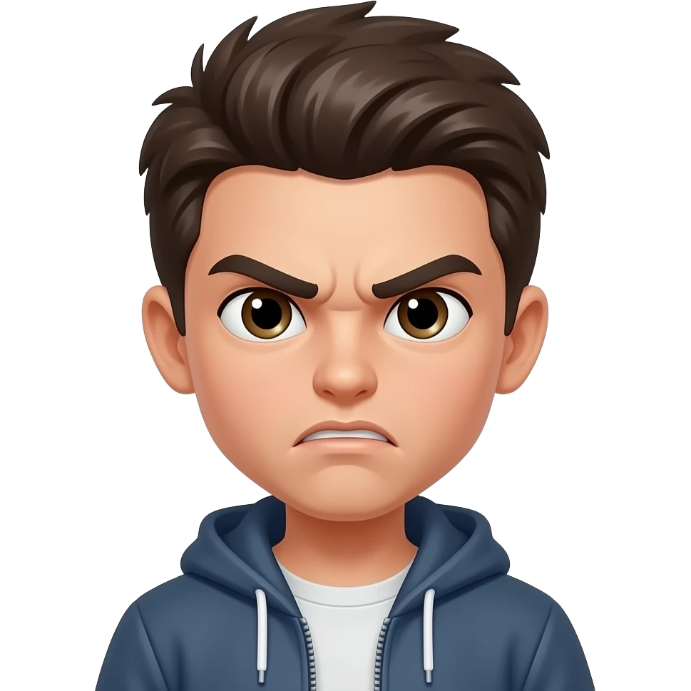 aggresive boy emoji