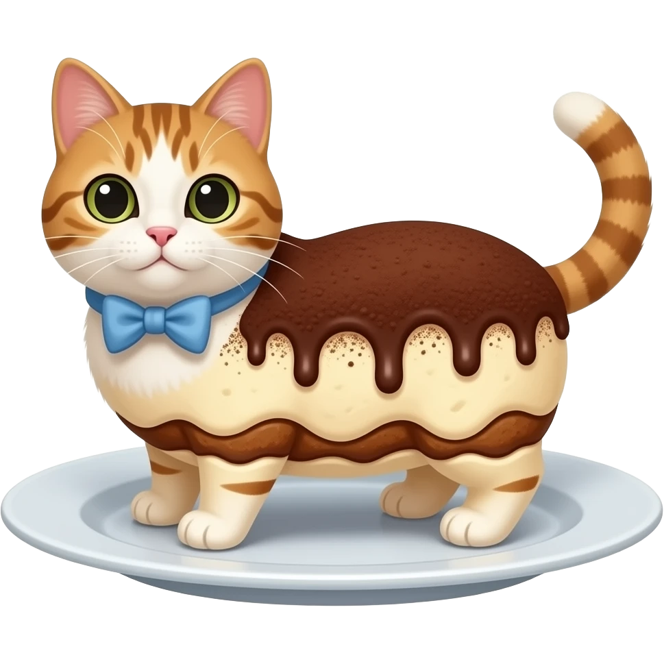 tiramisu cat no plate emoji