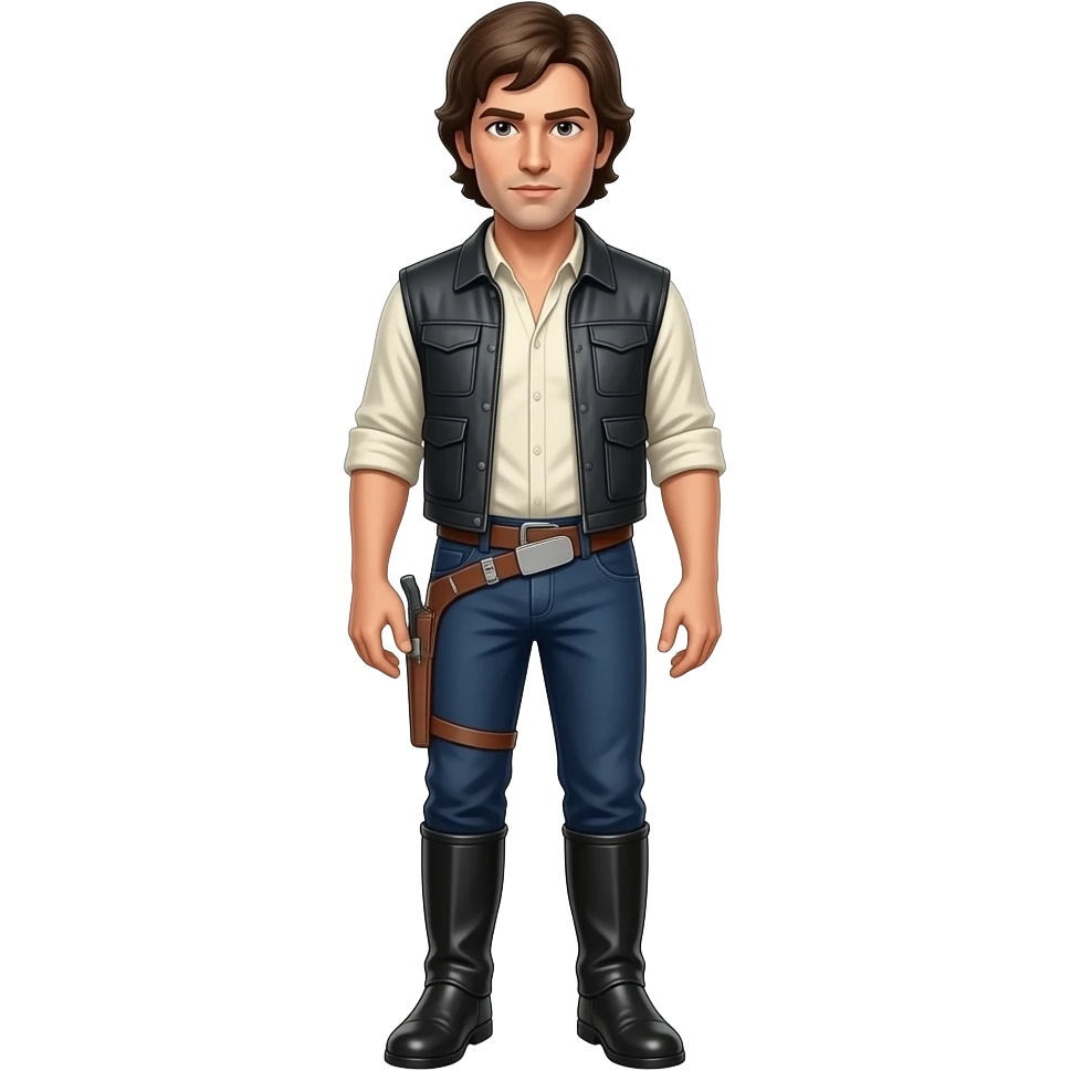 Full Length body Realistic Han Solo emoji