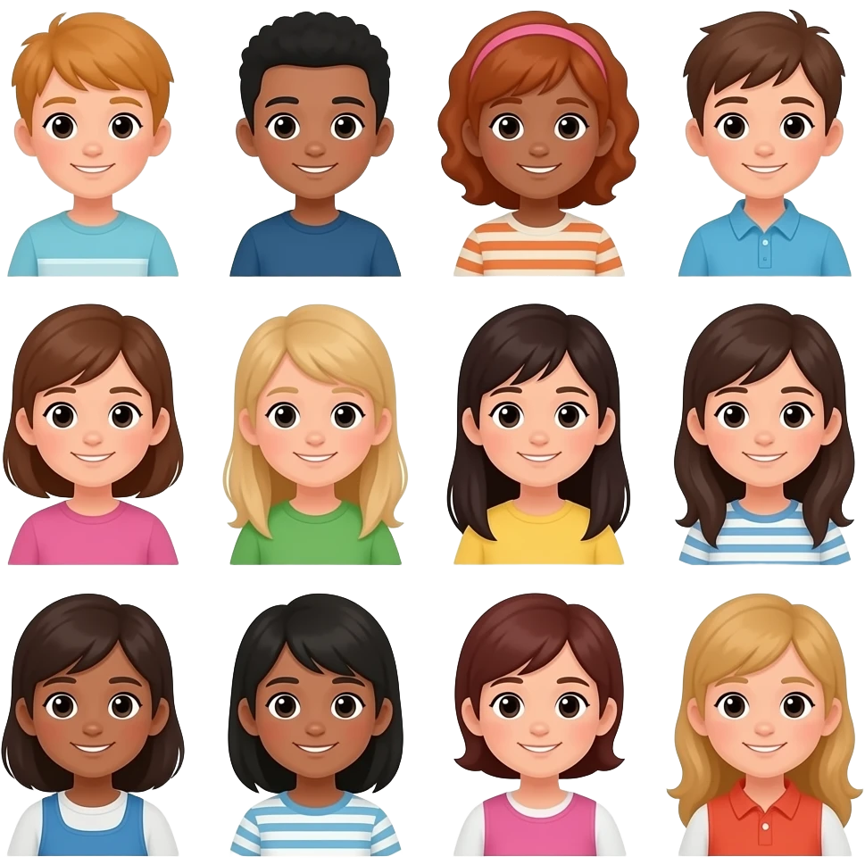 12 kids emoji