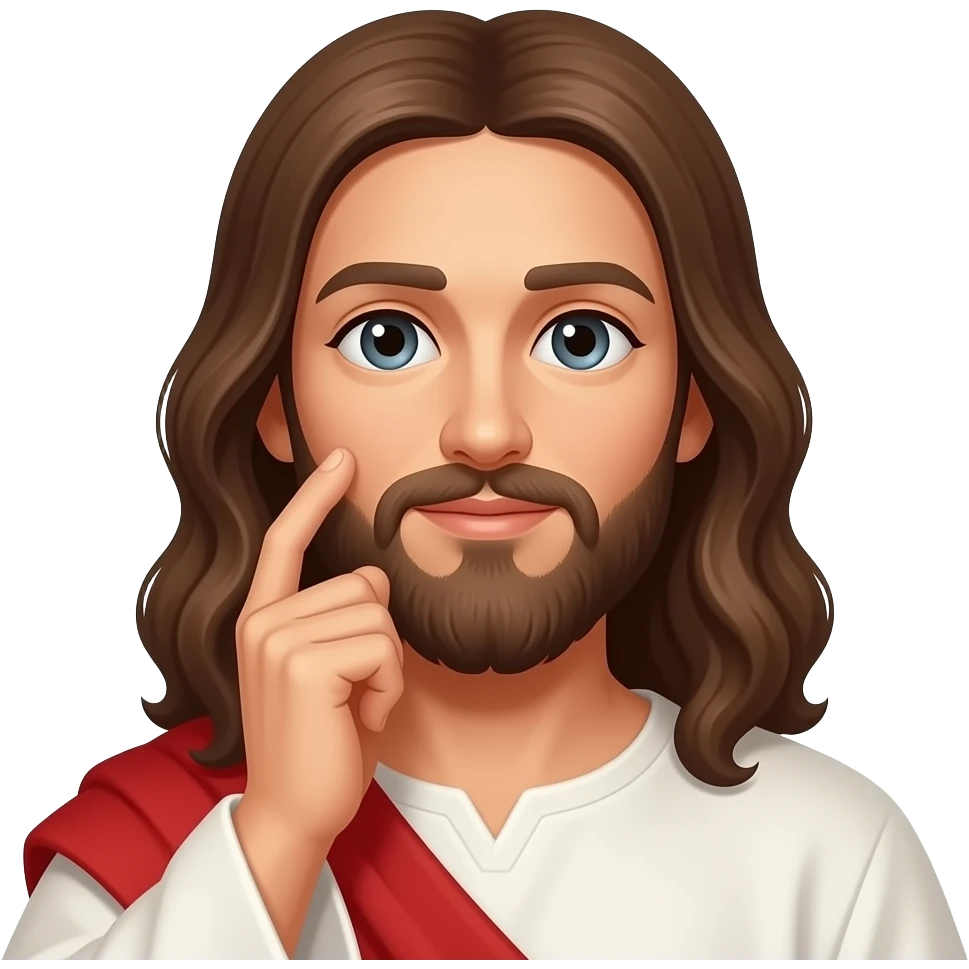 thinking jesus emoji