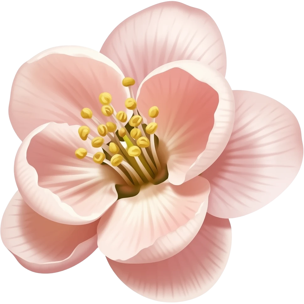 нарисуй цветение Chaenomeles japonica Maulei emoji