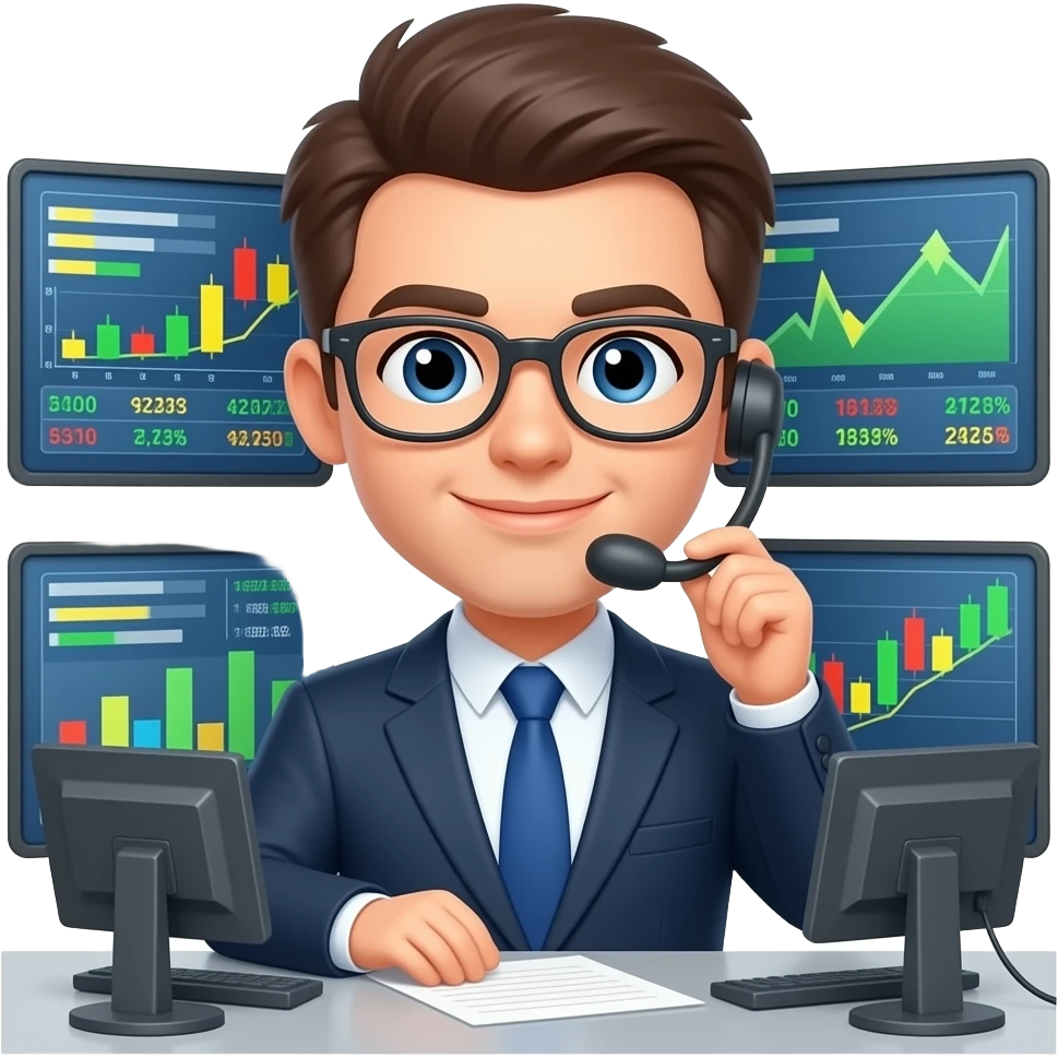 trabajar en la bolsa emoji