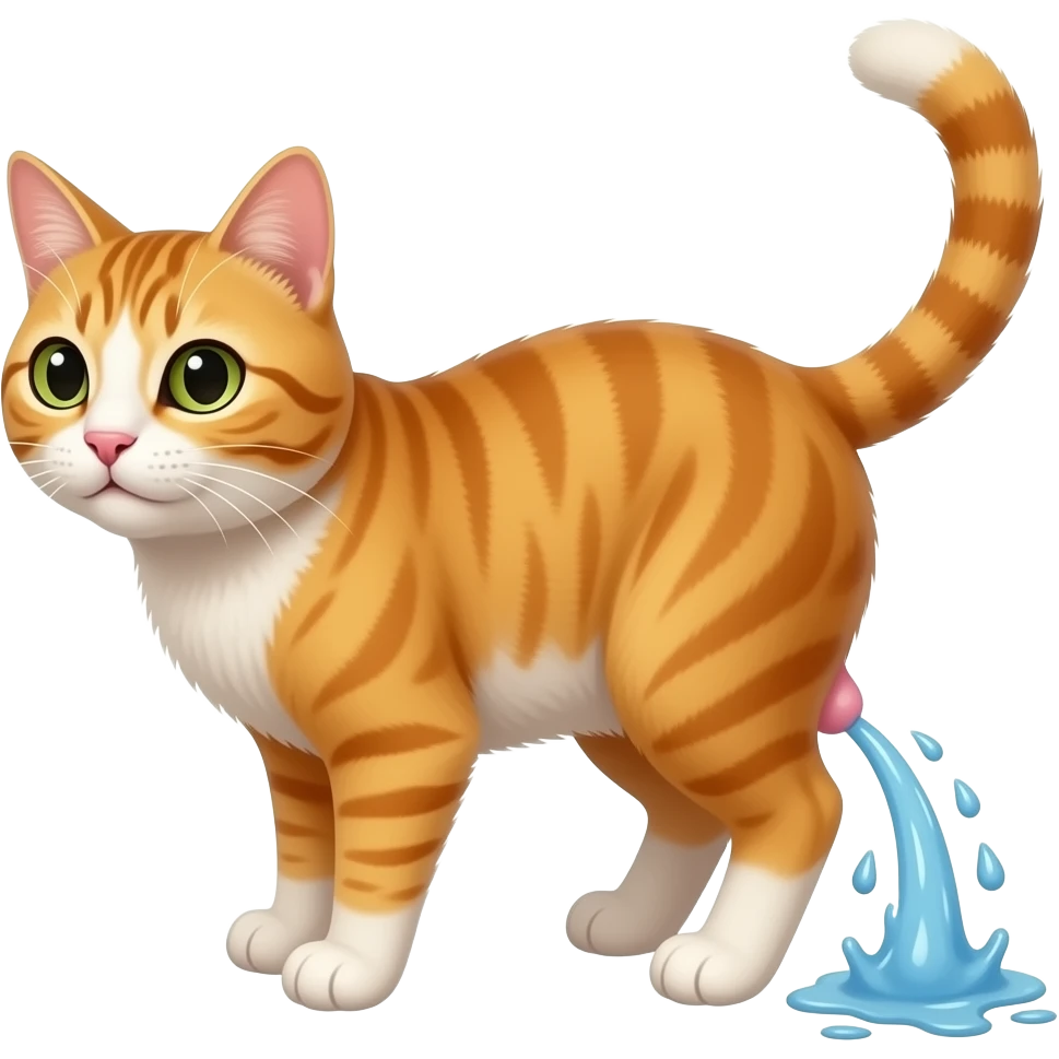 Pissing cat emoji