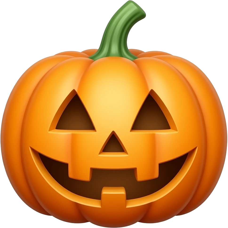 Pumpkin face emoji