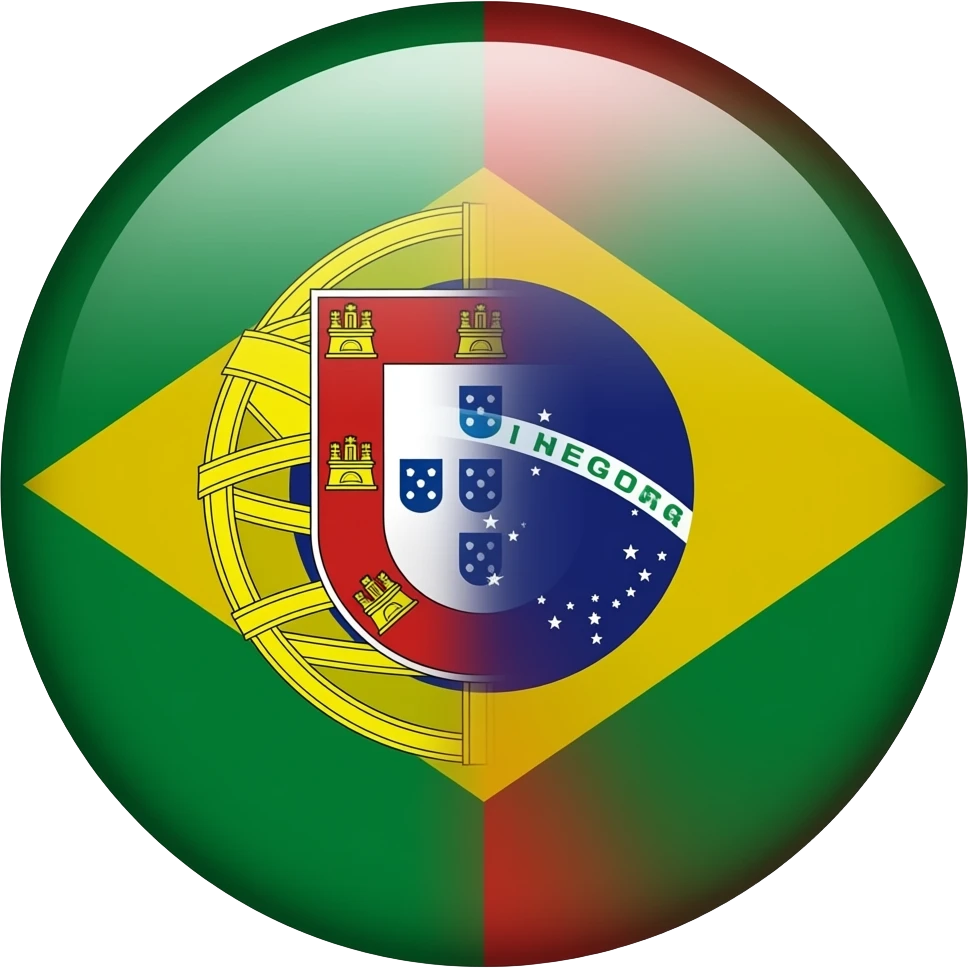 🇧🇷 mixed with 🇵🇹 emoji