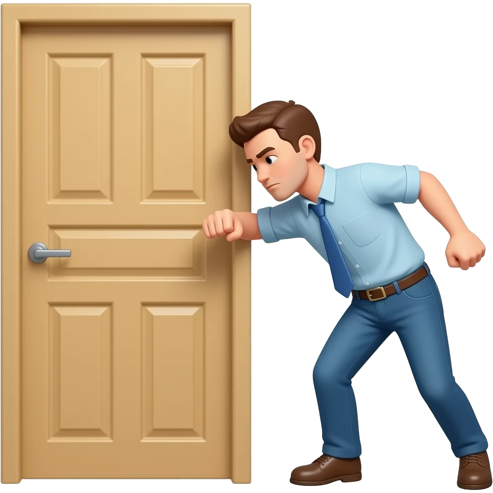 chocar cabeza numa porta emoji