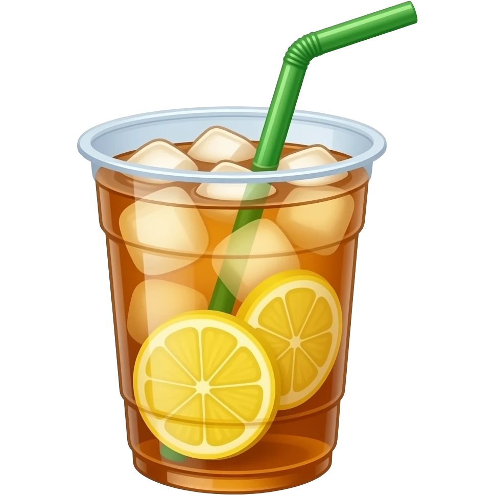 果茶 大杯 塑料杯 加点冰块 需要吸管 里面只要片状柠檬 emoji