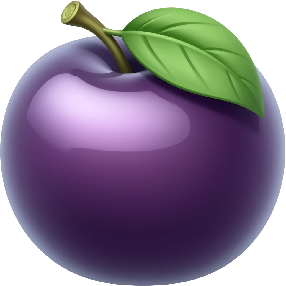Plum emoji