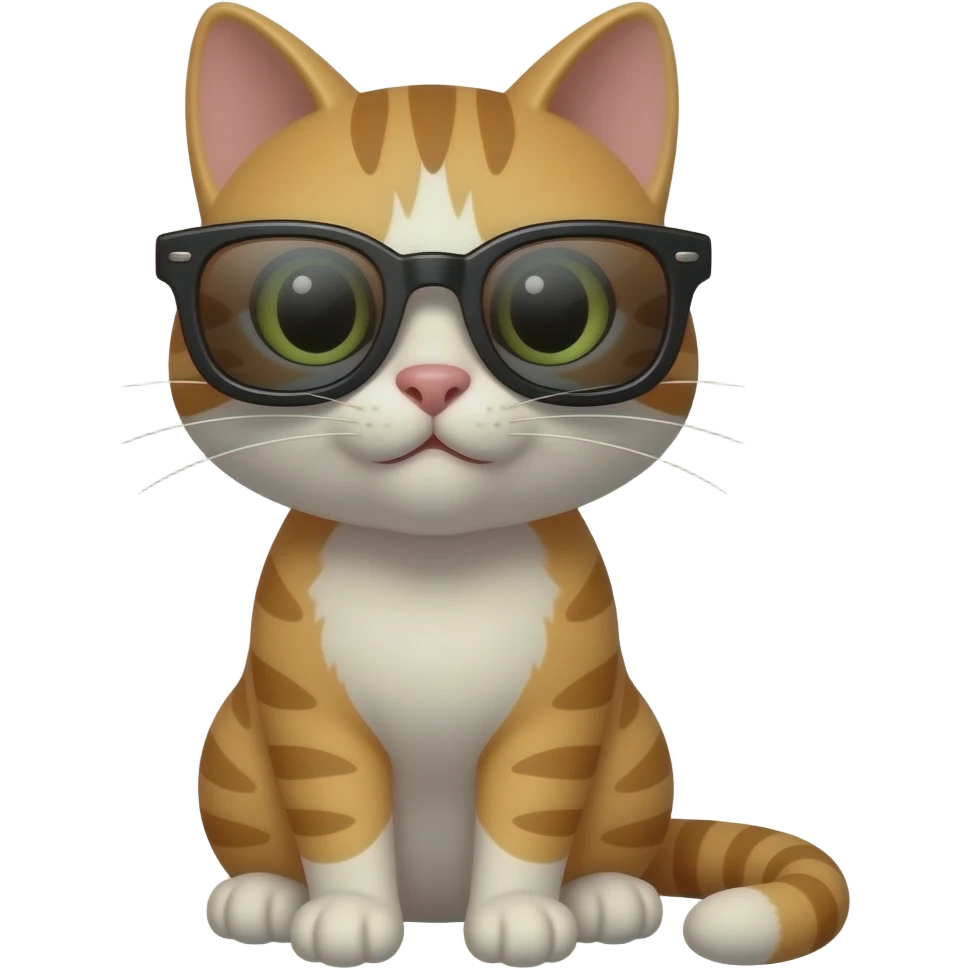 Cat wearing sunglasses emoji