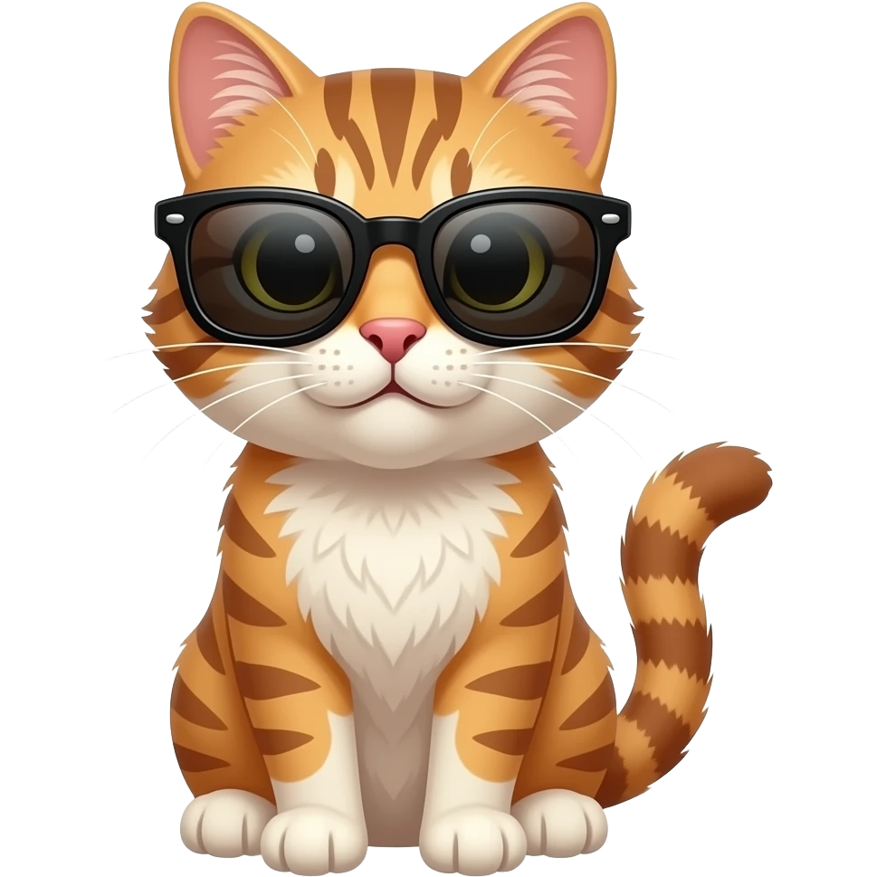 Cat wearing sunglasses emoji