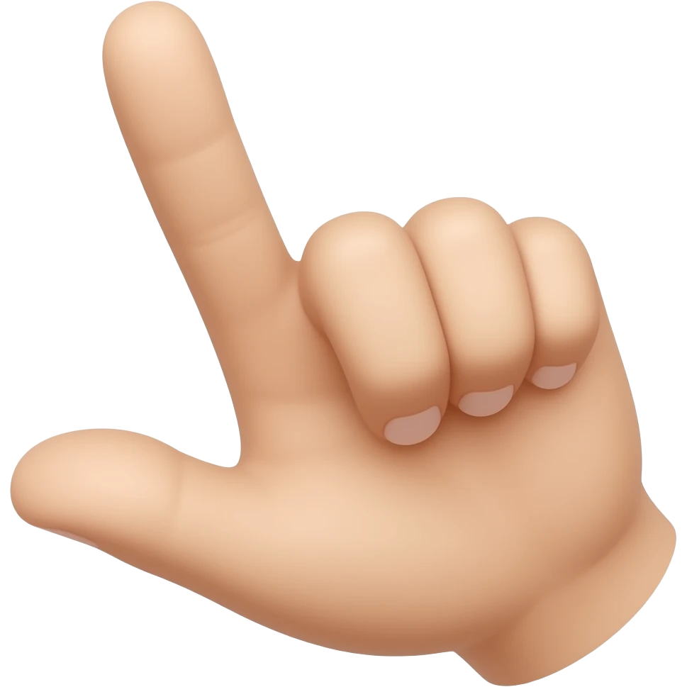 dedo señalando emoji