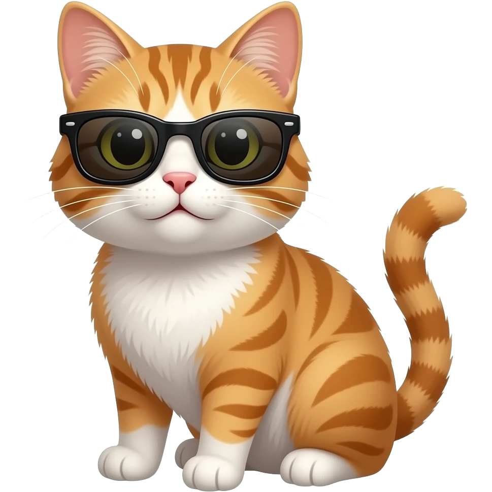 Cat wearing sunglasses emoji