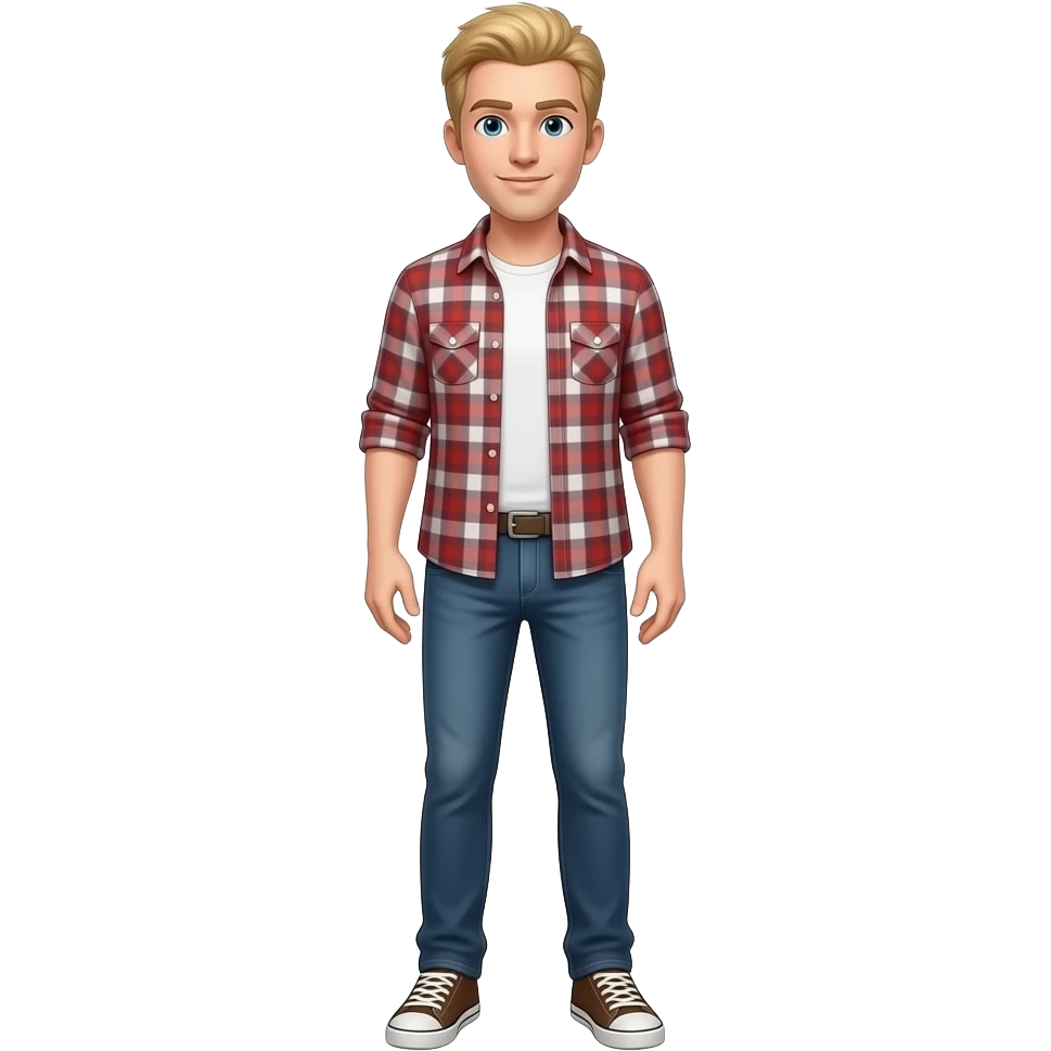 Full body strawberry blonde hair tallish man emoji