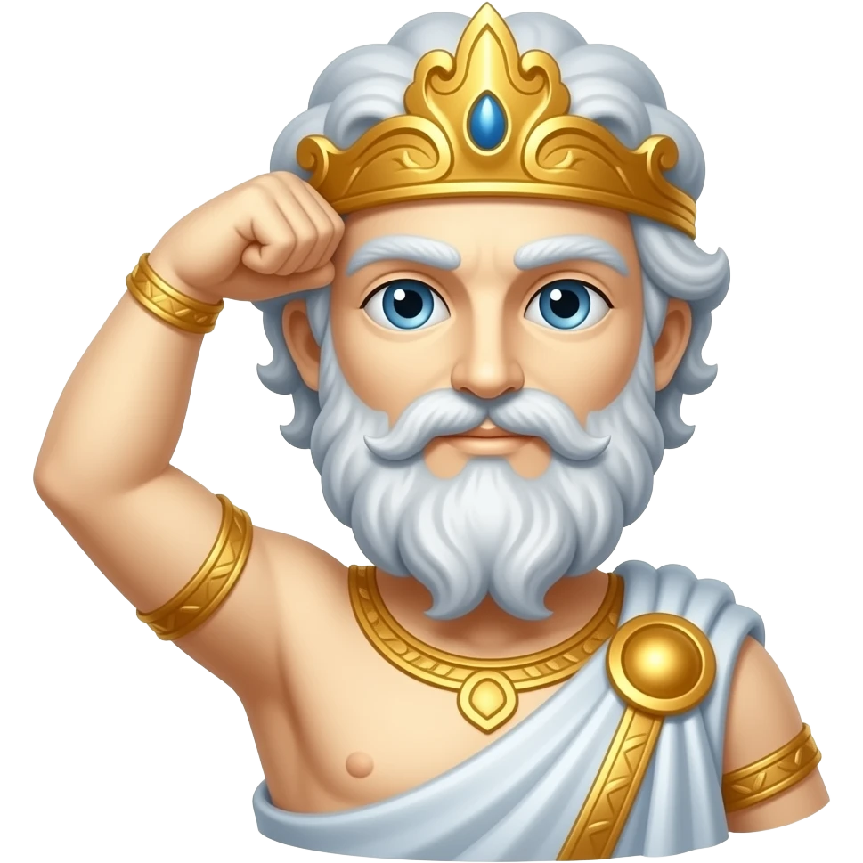 Эмодзи статуи греческого бога emoji