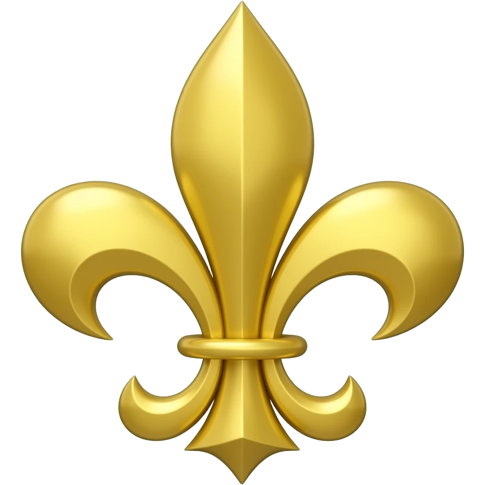upside down fleur de lis emoji