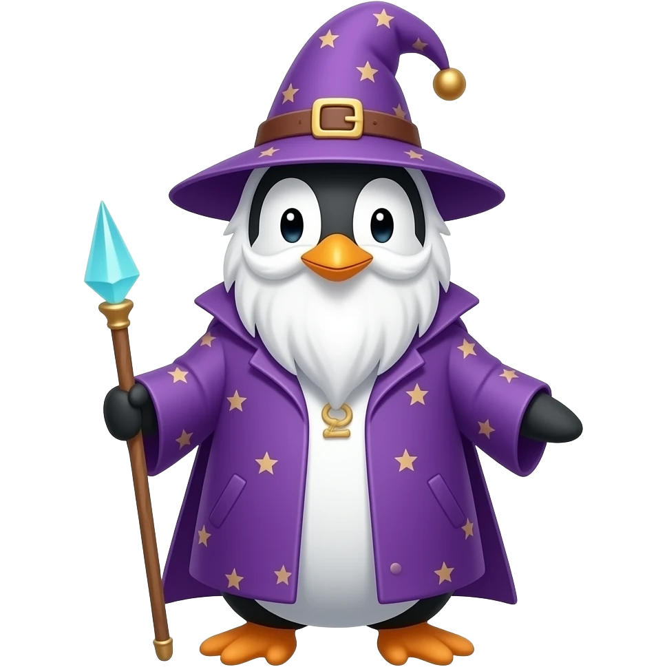 Penguin Wizard emoji