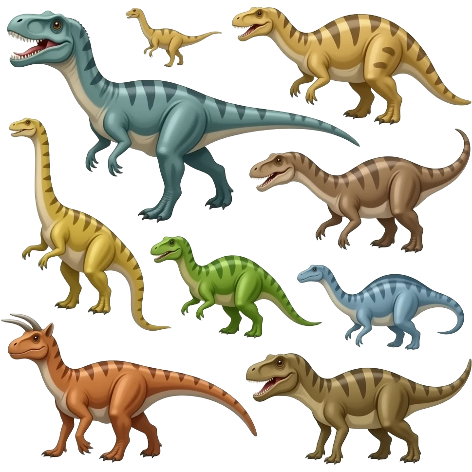 Extinct dinosaurs and aniamls emoji