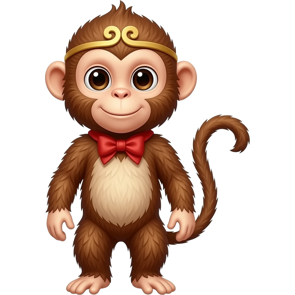 Chinese zodiac realistic Monkey emoji