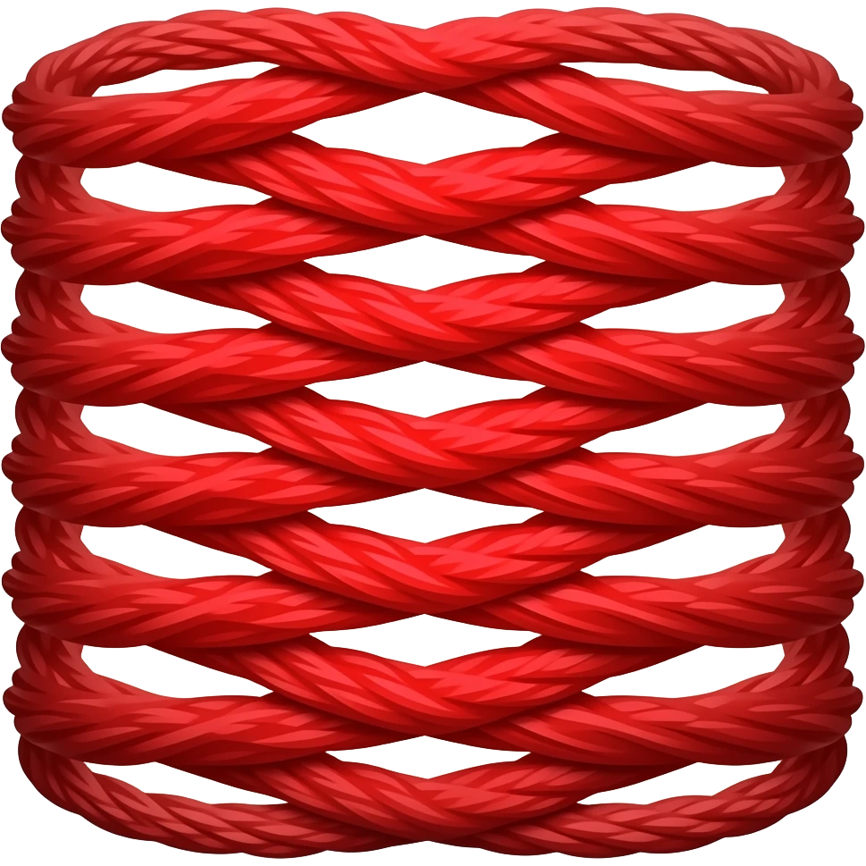 red string intertwined emoji