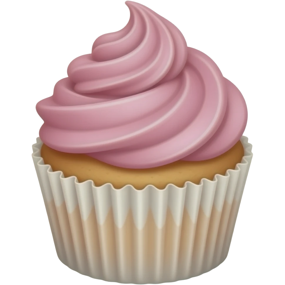 Cupcake with pink icing emoji