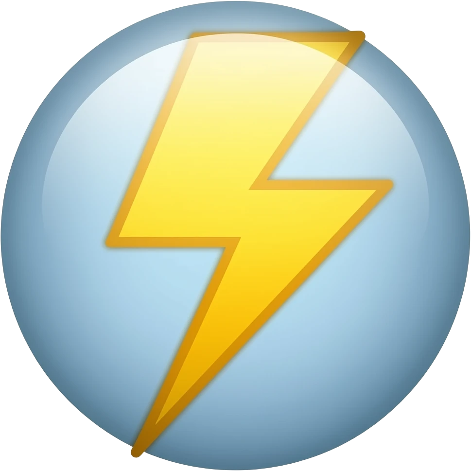 lightning bolt emoji