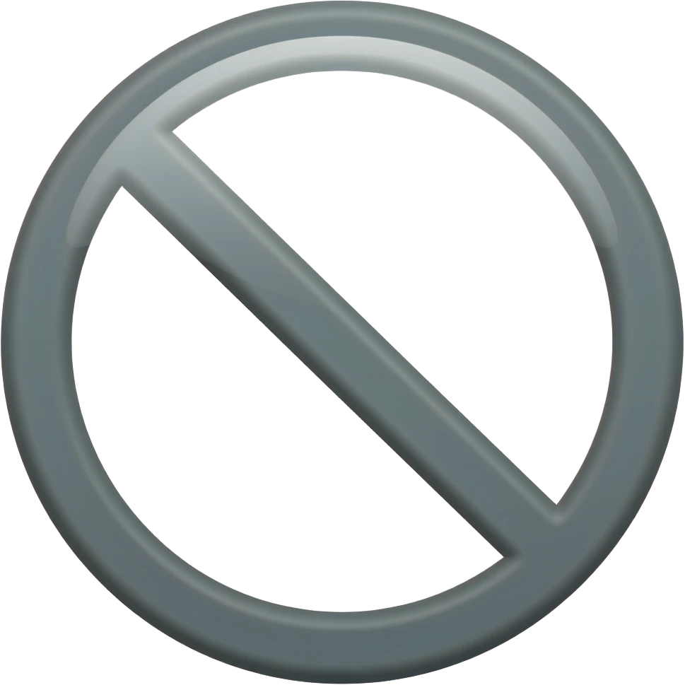 18 with a line going through it in a circle kind of like this 🔞 emoji