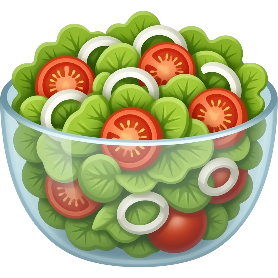 Sprouts salad with tomato onion emoji