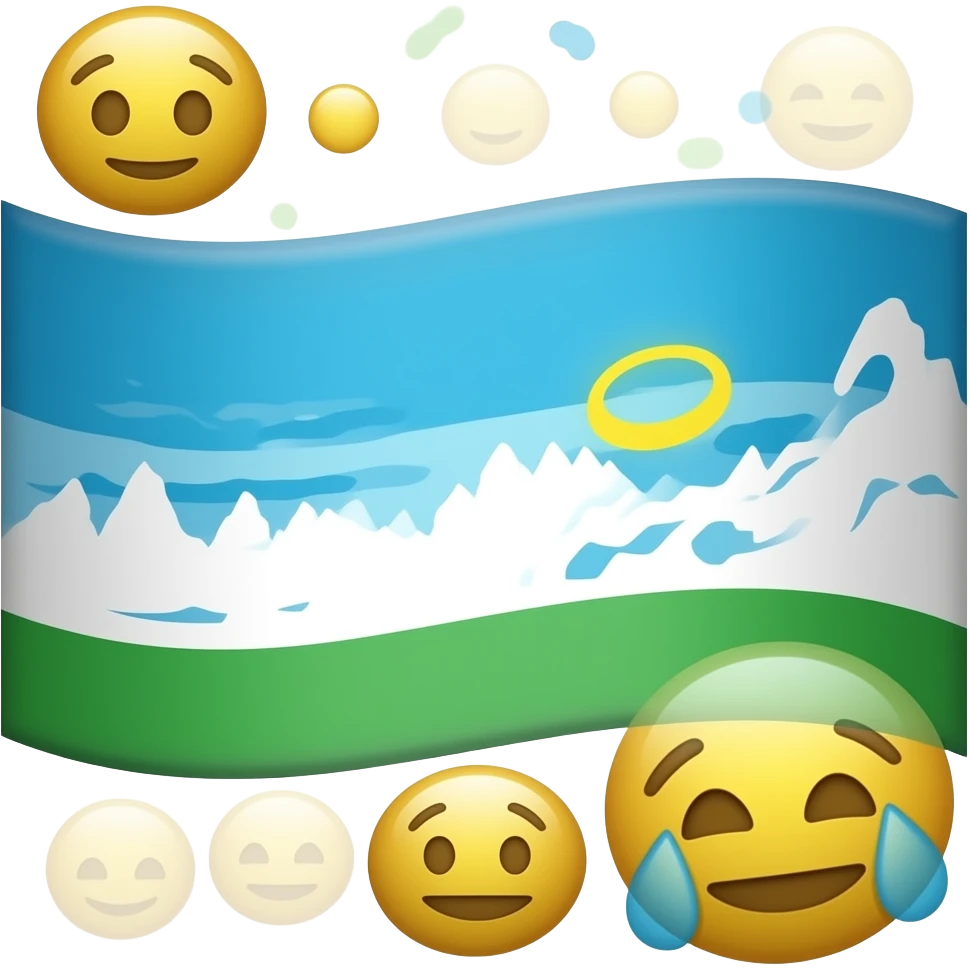 Создай из картинки в эмодзи флаг Республики Саха (Якутия) emoji