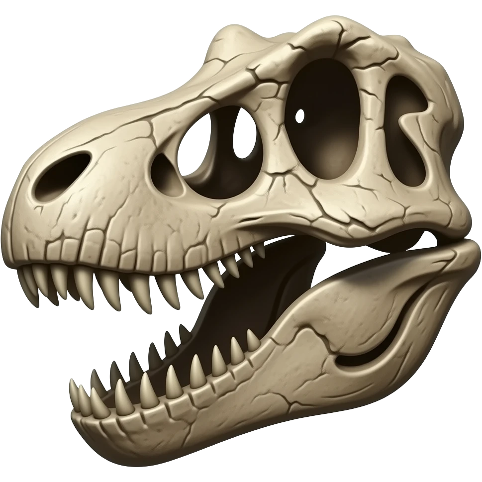 T-Rex skull emoji