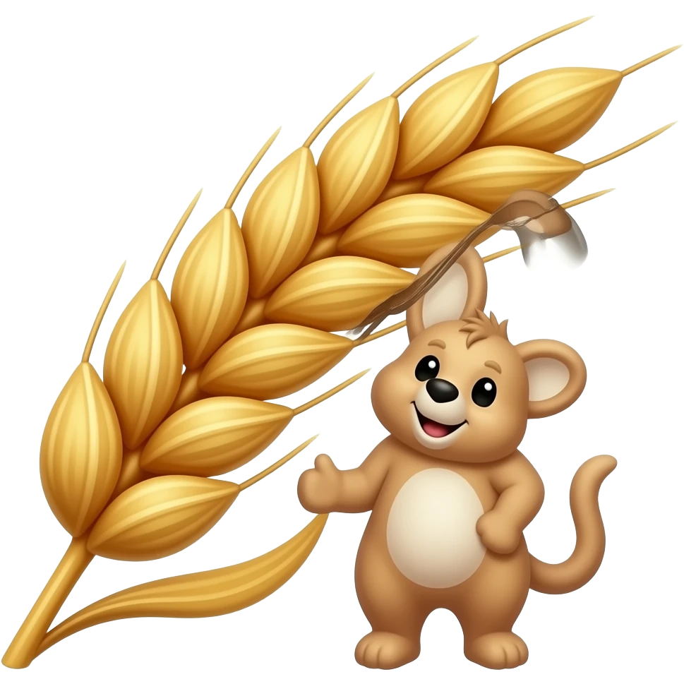 beautiful standing brown ears of wheat 🌾🌾🌾 emoji