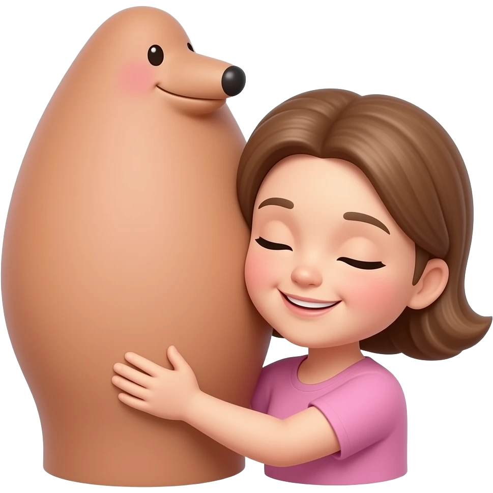 сюн обнимает мать emoji