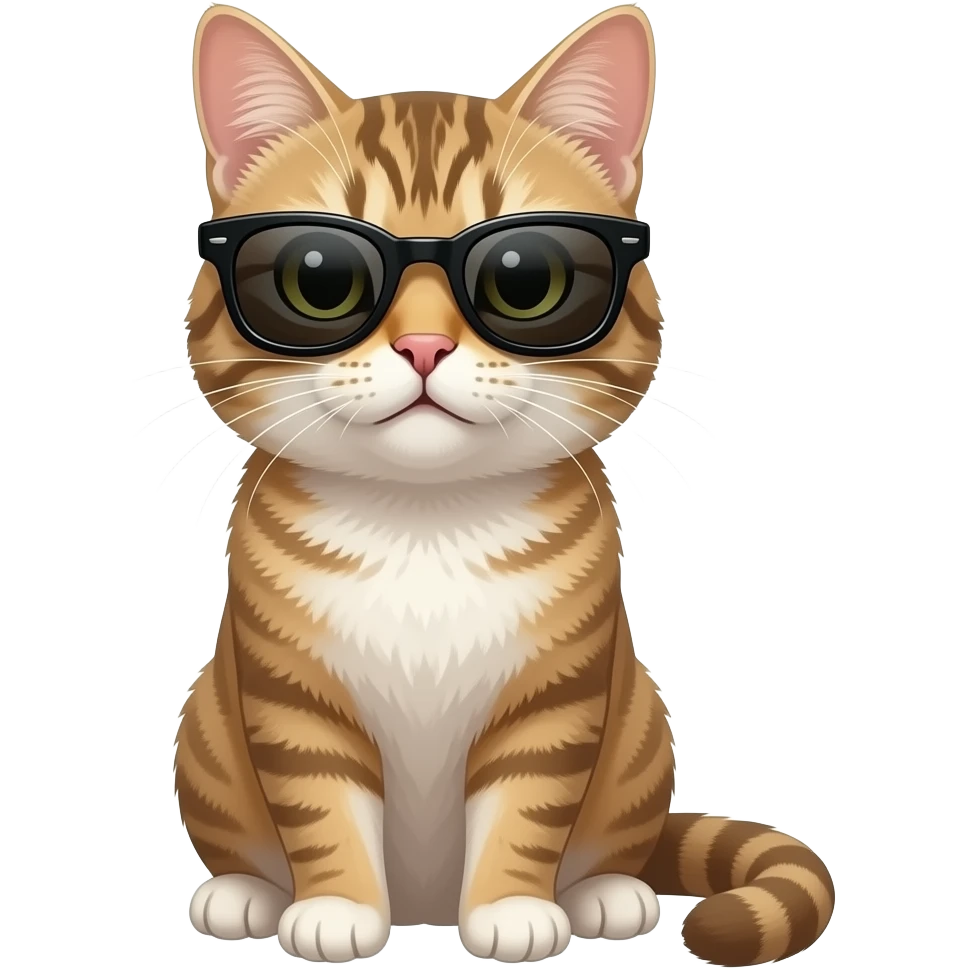 Cat wearing sunglasses emoji